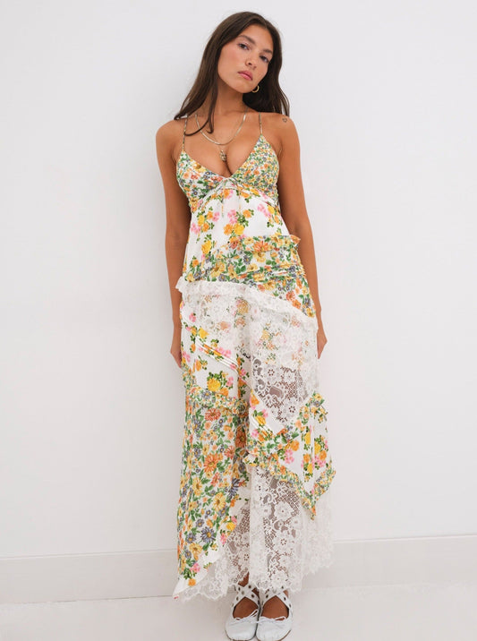 Wildflower Patchwork Maxi Dress