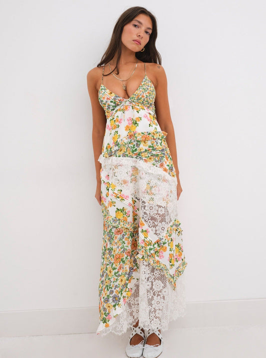Wildflower Patchwork Maxi Dress