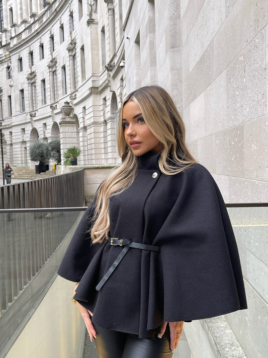 Freja Belted Cape