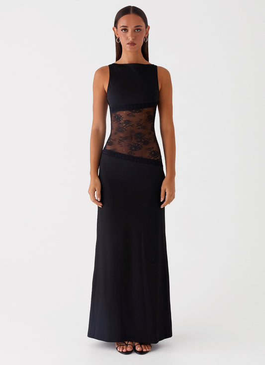 Midnight Mesh Maxi Dress